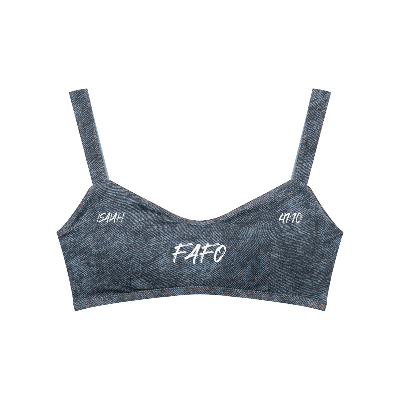 FAFO Denim Sports Bra