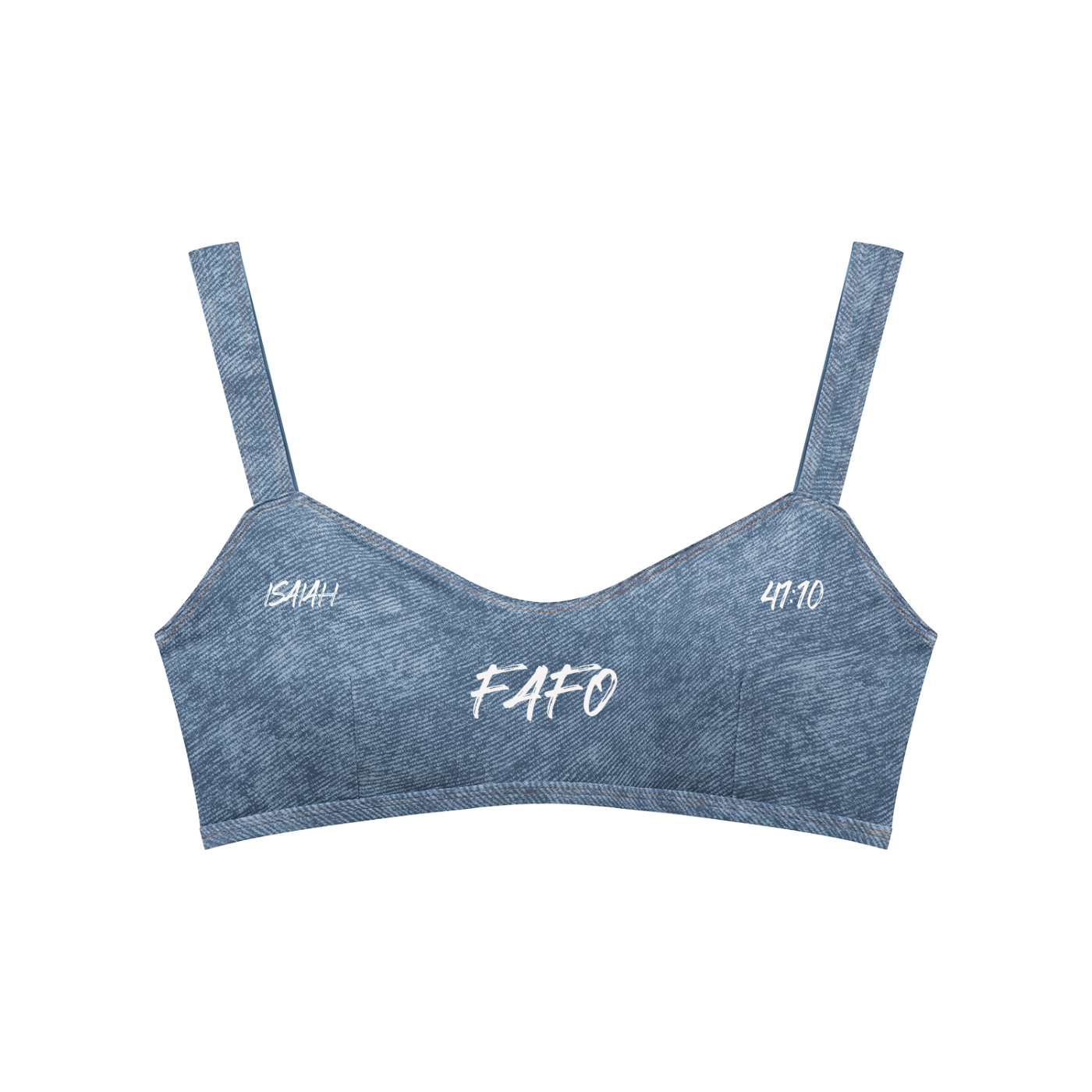 FAFO Denim Sports Bra