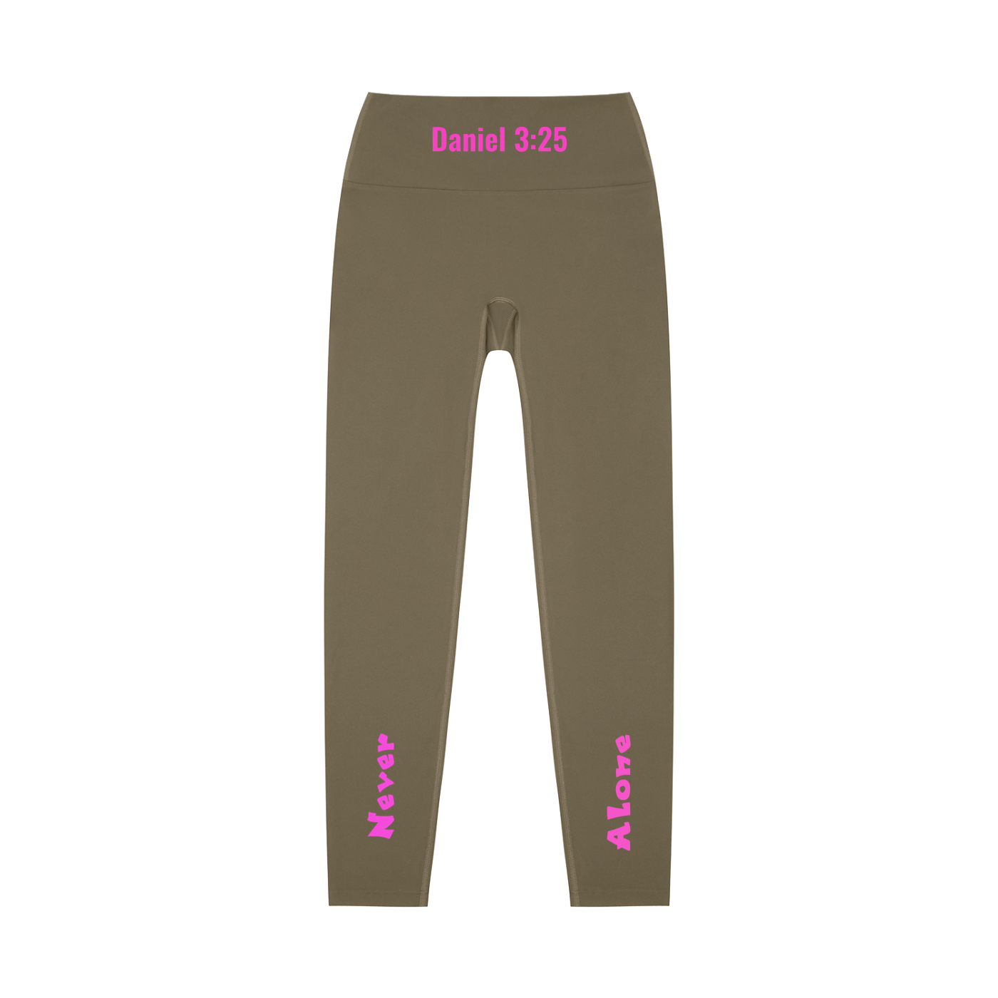 High-Waisted Leggings: Never Alone Pink