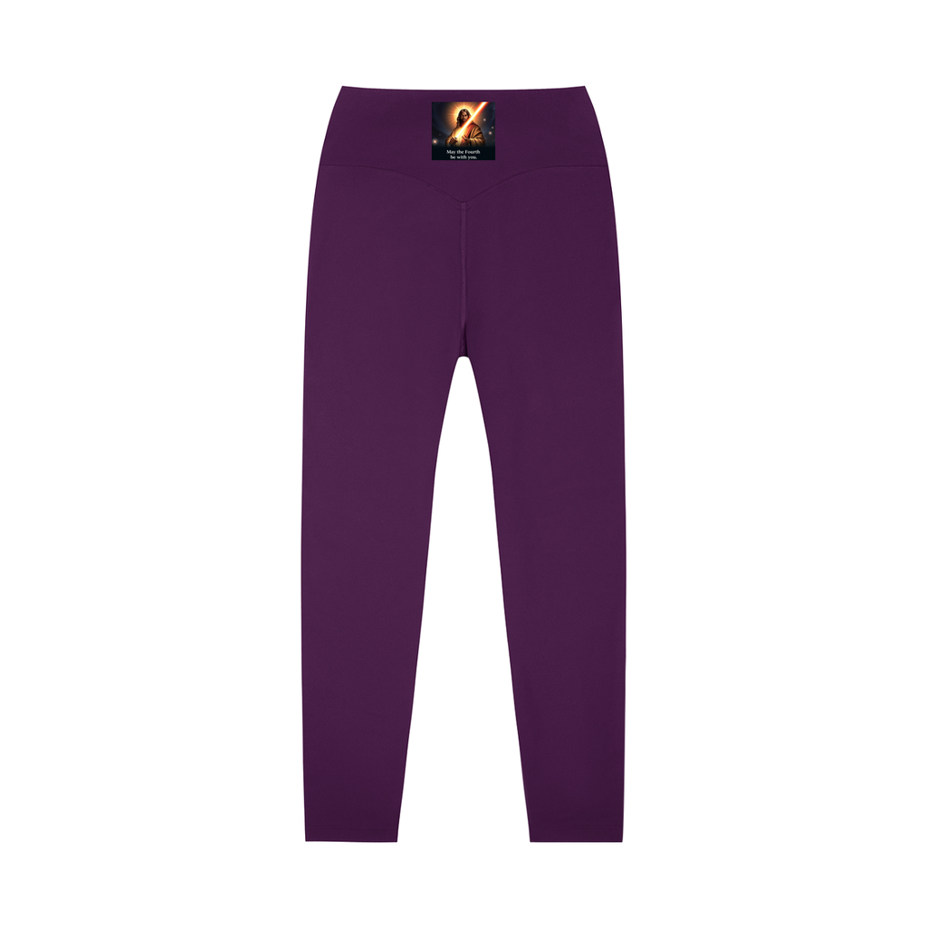High-Waisted Leggings: Never Alone Pink