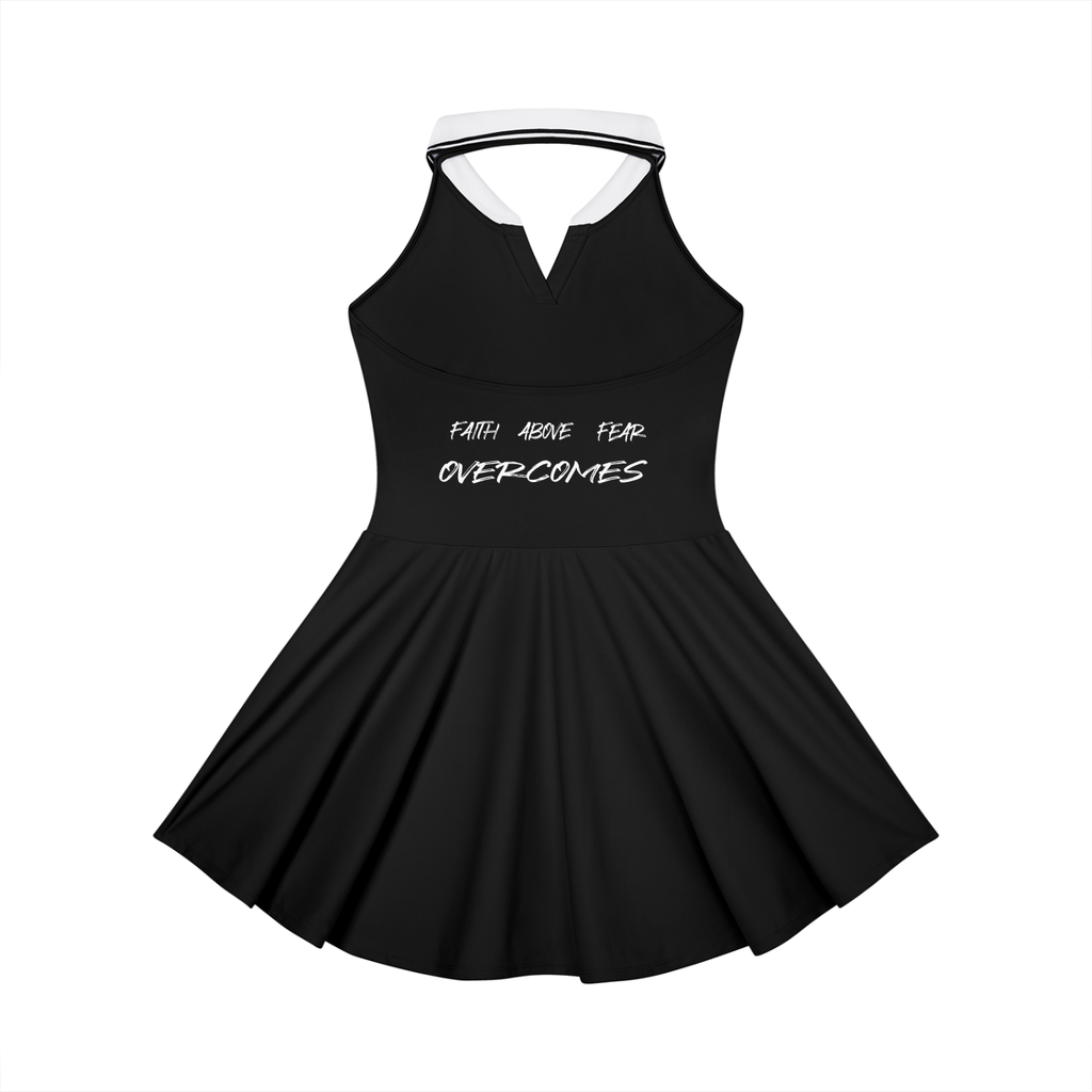 Women's Collared Halter A-Line Tennis Dress