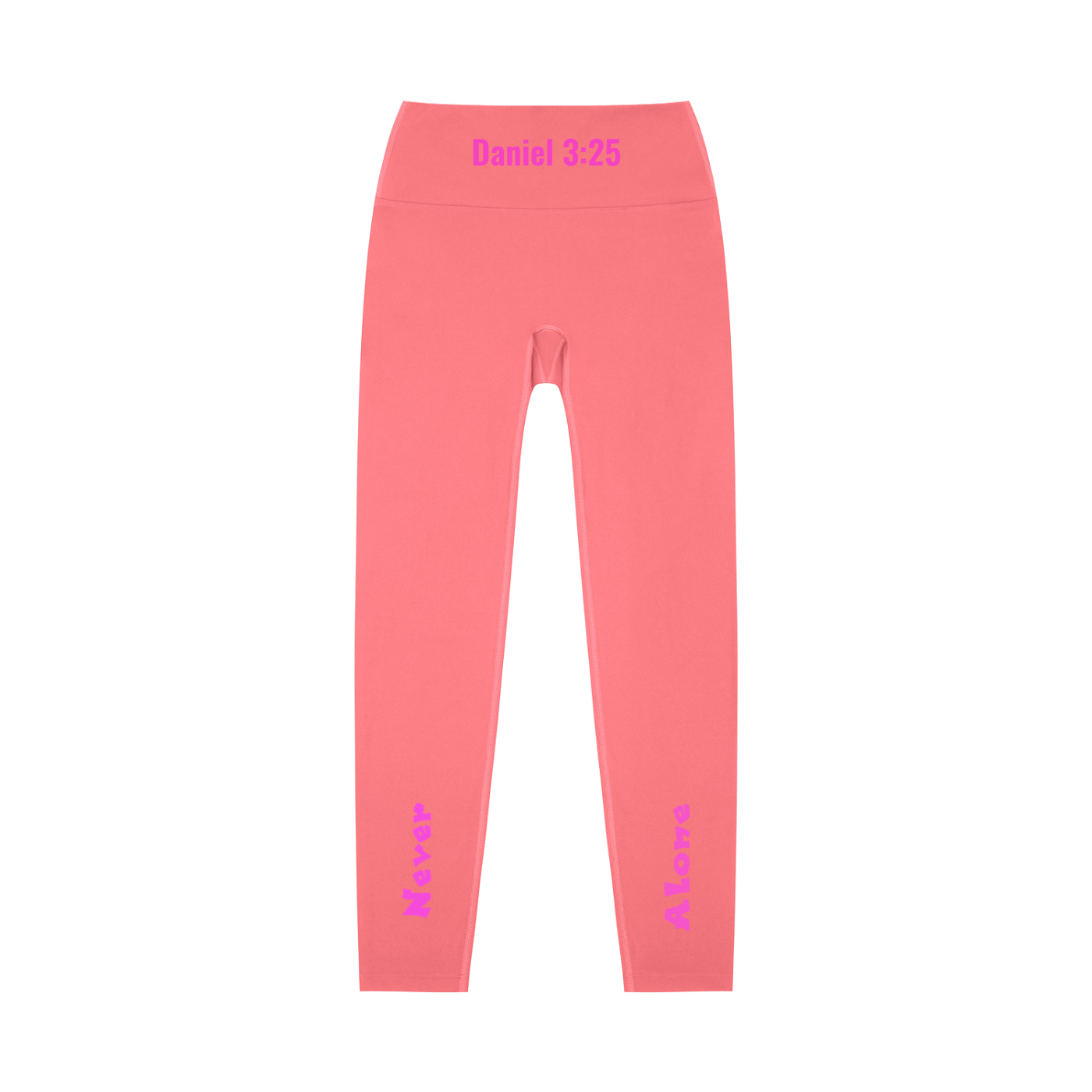 High-Waisted Leggings: Never Alone Pink