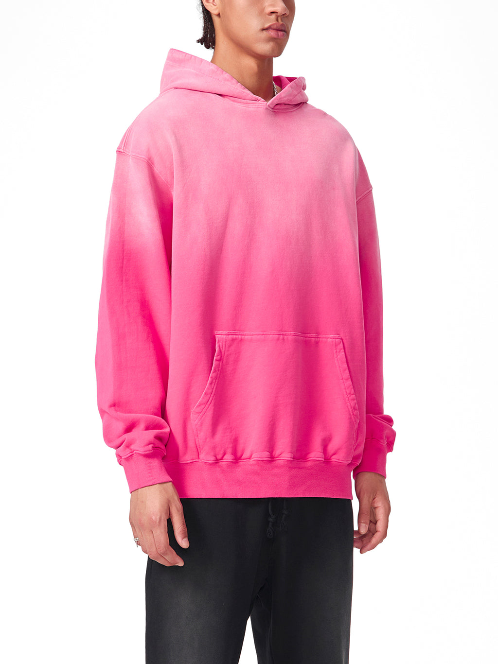Sunfade Oversized Hoodie: Never Alone White