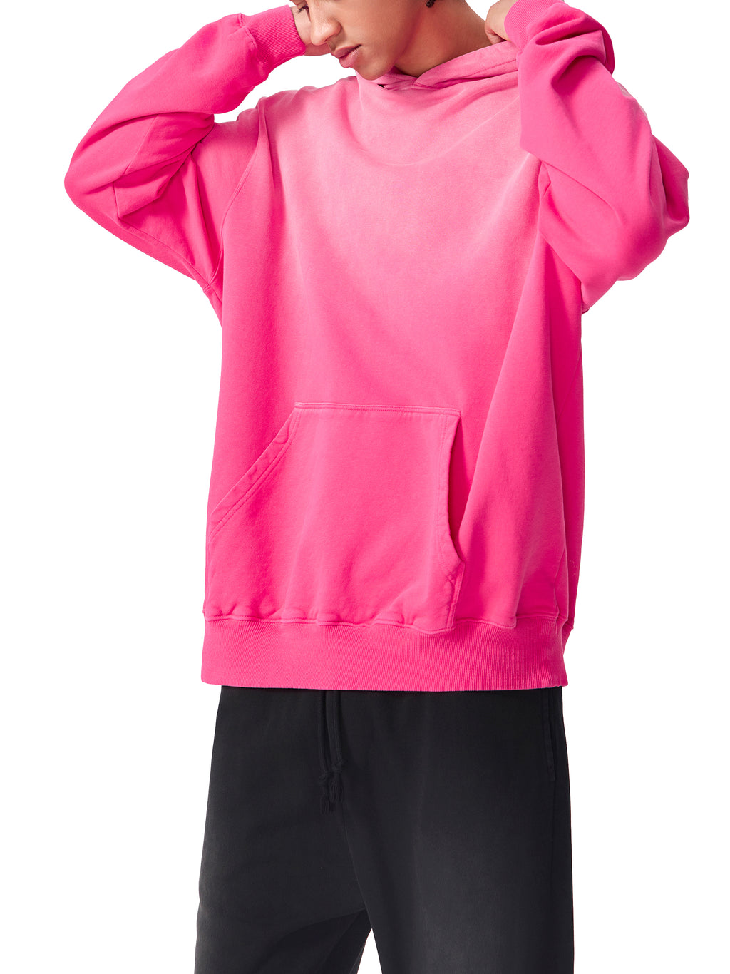 Sunfade Oversized Hoodie: Never Alone Yellow