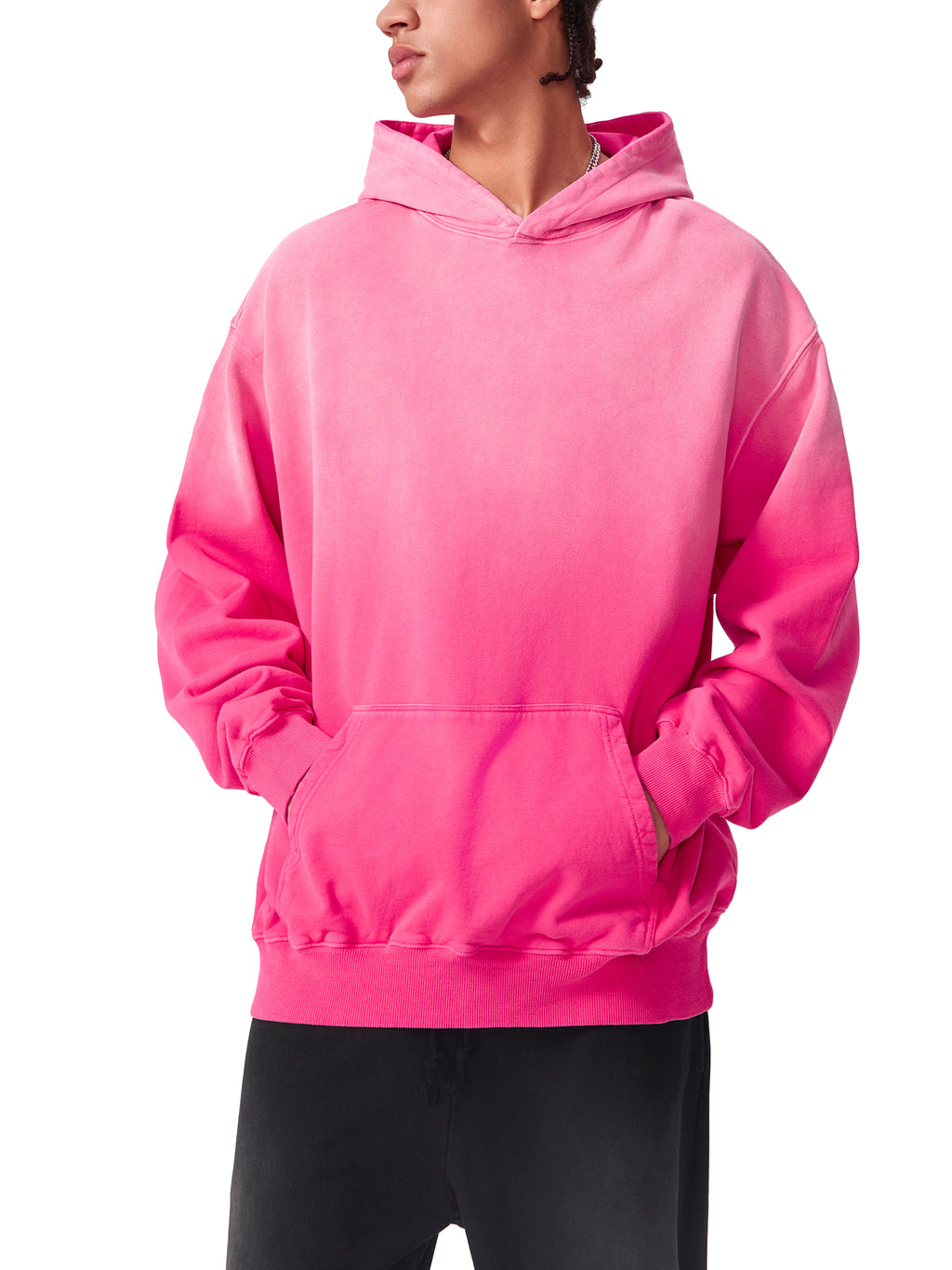 Sunfade Oversized Hoodie: Never Alone White