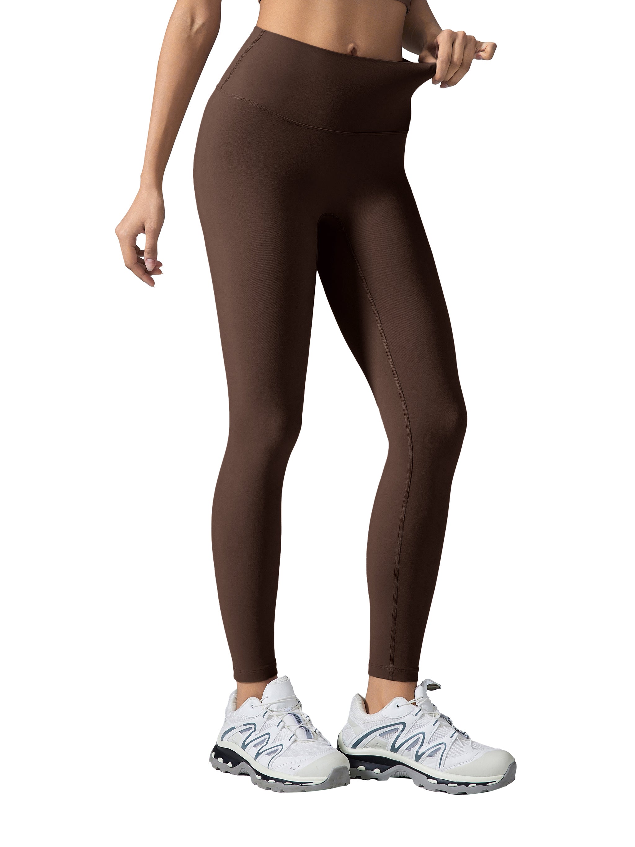 High-Waisted Leggings: Never Alone White